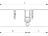 Technische Zeichnung vom RB-LOCKS Ovalzylinder, Seitenansicht